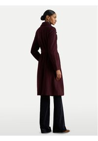 Lauren Ralph Lauren - LAUREN RALPH LAUREN Płaszcz wełniany 297962169005 Bordowy Regular Fit. Kolor: czerwony. Materiał: syntetyk #5