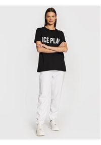Ice Play T-Shirt 22I U2M0 F021 P400 9000 Czarny Relaxed Fit. Kolor: czarny. Materiał: bawełna