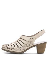 Rieker Półbuty 40959-60 Beżowy. Kolor: beżowy. Materiał: skóra #7