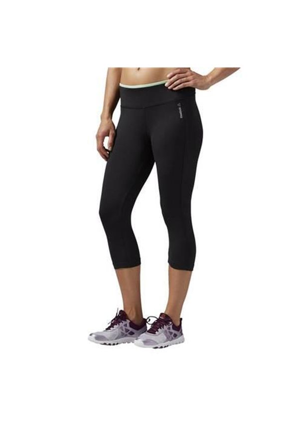 Spodnie treningowe damskie Reebok Workout Ready Capri W. Kolor: czarny