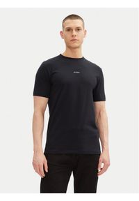 Karl Lagerfeld - KARL LAGERFELD T-Shirt 755030 552235 Granatowy Regular Fit. Typ kołnierza: dekolt w karo. Kolor: niebieski. Materiał: bawełna