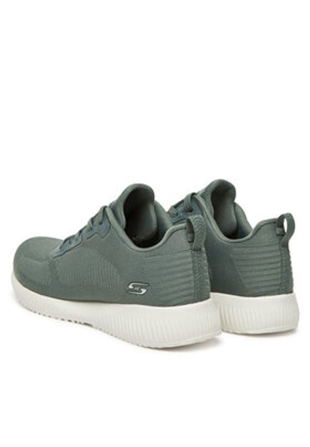 skechers - Skechers Sneakersy Bobs Squad-Tough Talk 32504/SAGE Zielony. Kolor: zielony. Materiał: materiał
