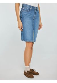Big-Star - Spódnica damska jeansowa mini niebieska Zoe 462. Okazja: na co dzień. Kolor: niebieski. Materiał: jeans. Styl: casual, klasyczny #5