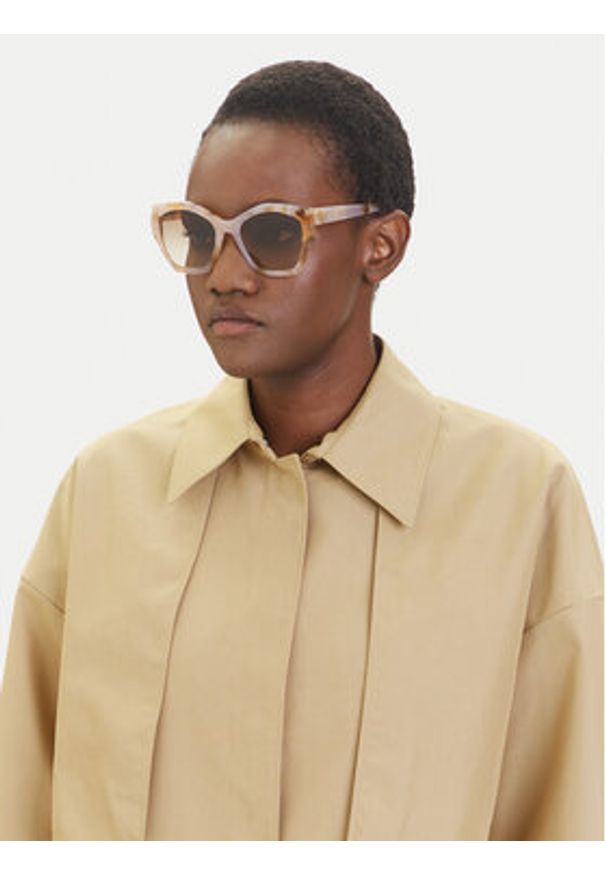Furla Okulary przeciwsłoneczne Sunglasses WD00130 BX3773 O9100 Beżowy. Kolor: beżowy