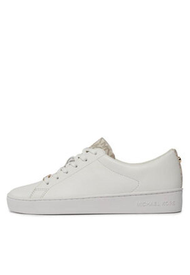 MICHAEL Michael Kors Sneakersy Keaton Lace Up 43R4KTFS2L Écru. Materiał: skóra