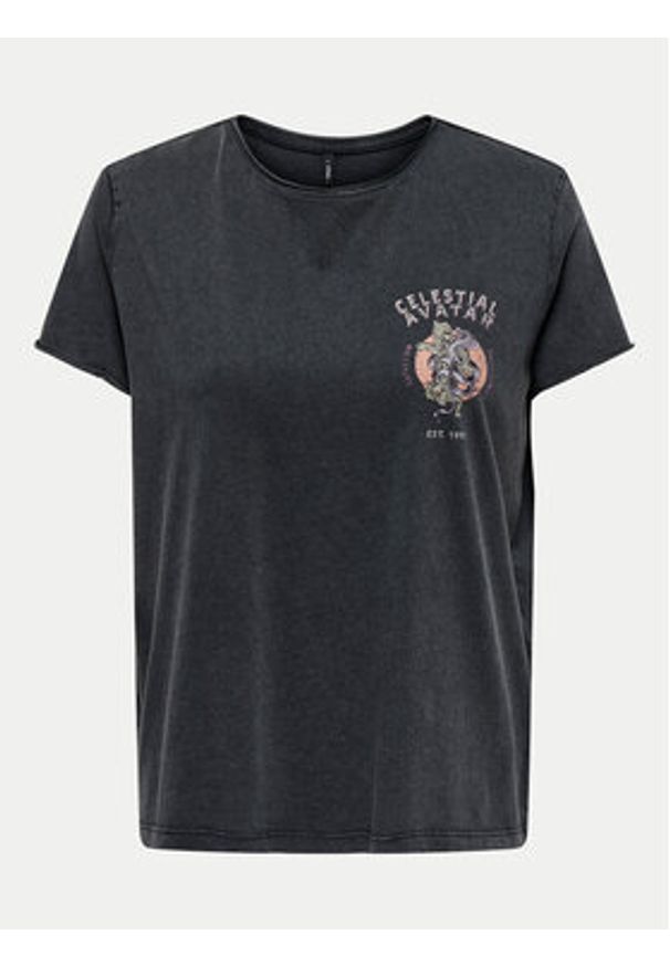 only - ONLY T-Shirt Lucy 15336965 Szary Regular Fit. Kolor: szary. Materiał: bawełna