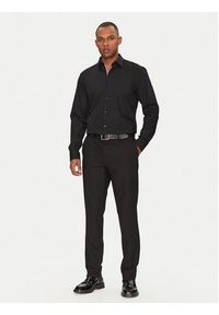 Hugo - HUGO Koszula Koey 50539808 Czarny Slim Fit. Kolor: czarny. Materiał: bawełna #4