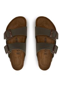 Birkenstock Klapki Arizona 0151211 Szary. Kolor: szary. Materiał: skóra