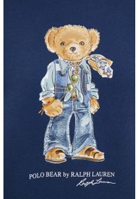 Polo Ralph Lauren bluza damska kolor granatowy z nadrukiem. Typ kołnierza: polo. Kolor: niebieski. Wzór: nadruk. Styl: klasyczny #4