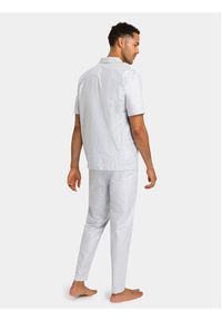 Hanro Piżama 75766 Biały Regular Fit. Kolor: biały. Materiał: bawełna #7