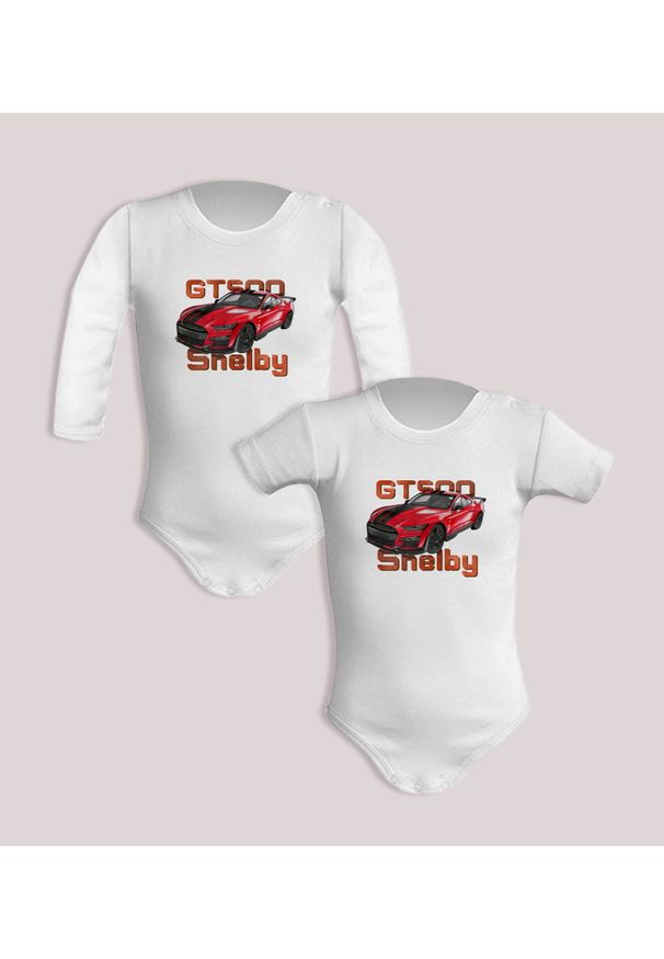 nikiniki - Ford Mustang Shelby — body (Rozmiar: 12M; Długość rękawa: krótki; Rodzaj nadruku: Ford Mustang Shelby). Materiał: bawełna. Wzór: nadruk