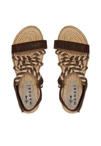 Manebi Espadryle Sandals P 7.8 Y0 Brązowy. Kolor: brązowy. Materiał: skóra, zamsz #5