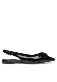 Gino Rossi - GINO ROSSI Baleriny AGORA-V1166-01-1 Czarny. Kolor: czarny. Materiał: skóra, lakier #1