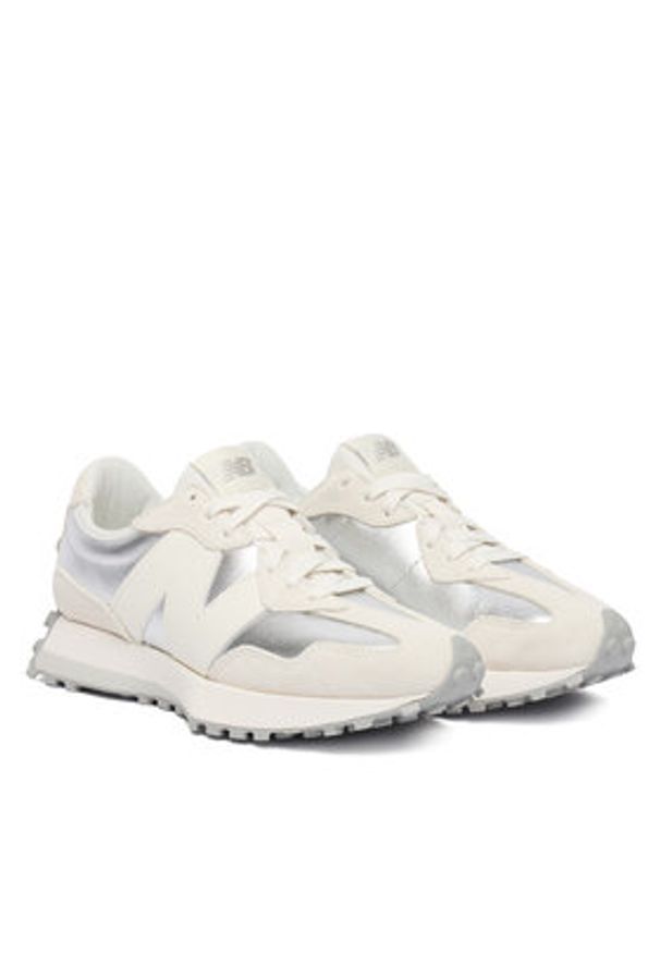 New Balance Sneakersy WS327GLA Srebrny. Kolor: srebrny. Materiał: zamsz, skóra