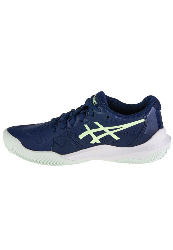 Asics - Buty do tenisa damskie, ASICS Gel-Challenger 14 Clay. Kolor: niebieski, żółty, wielokolorowy. Materiał: materiał, syntetyk. Szerokość cholewki: normalna. Sport: tenis