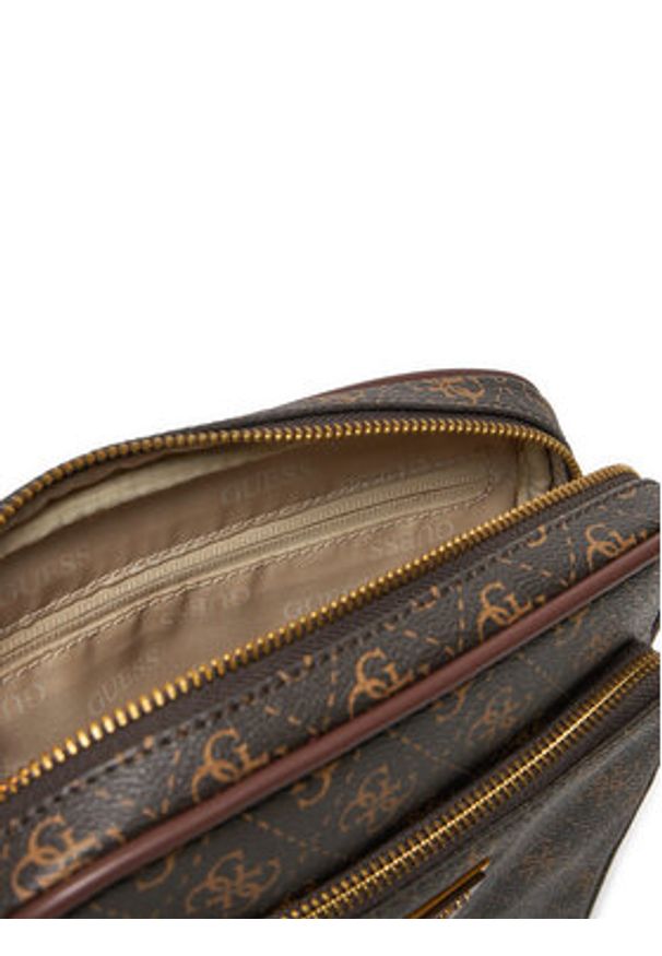 Guess Saszetka HMMILO P4260 Brązowy. Kolor: brązowy. Materiał: skóra