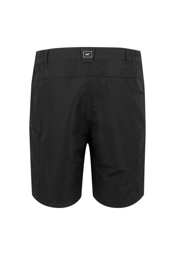 Szorty męskie turystyczne Regatta Leesville III - czarny 44". Kolor: czarny. Materiał: tkanina, poliamid. Sport: turystyka piesza