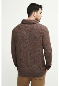 medicine - Medicine sweter bawełniany kolor czarny lekki. Kolor: czarny. Materiał: bawełna. Wzór: melanż #5