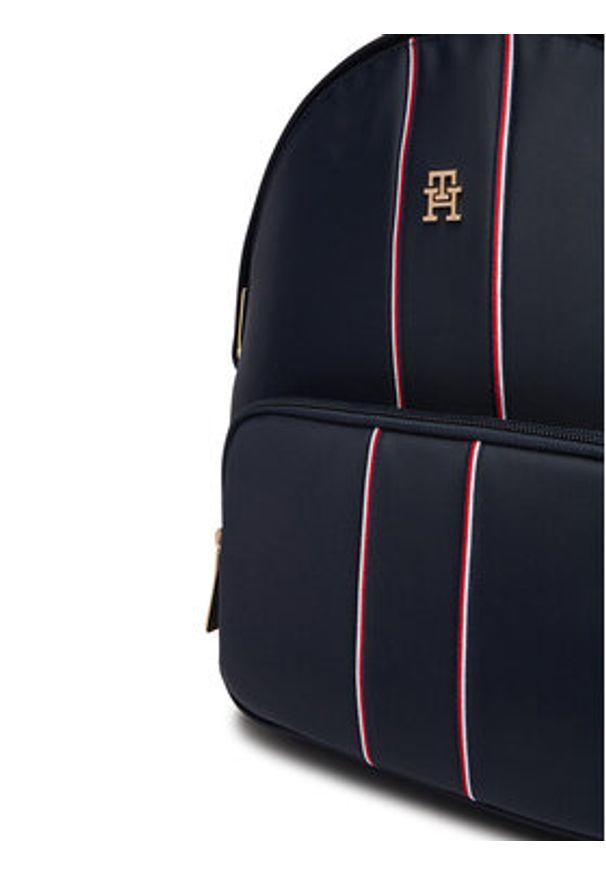 TOMMY HILFIGER - Tommy Hilfiger Plecak Popette Dome AW0AW17651 Granatowy. Kolor: niebieski. Materiał: materiał