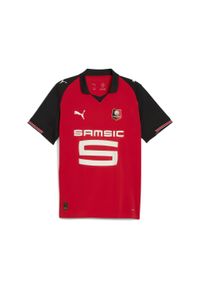 Puma - Męska domowa koszulka Stade Rennais F.C. 25/26 PUMA Red Black. Kolor: czerwony, wielokolorowy, czarny. Sport: piłka nożna