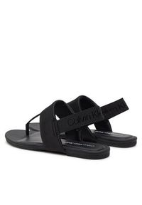 Calvin Klein Jeans Sandały Flat Sandal Toepost Dc YW0YW01344 Czarny. Kolor: czarny #3