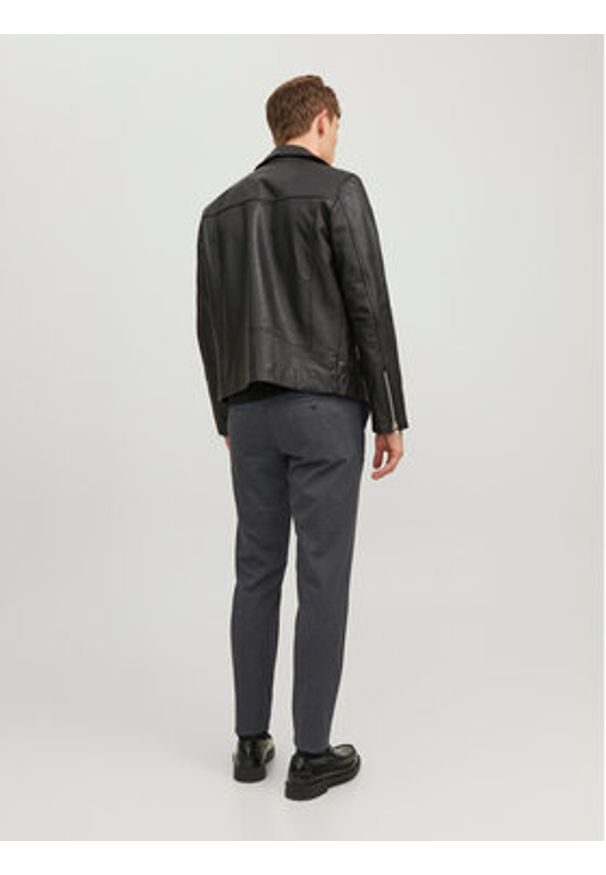 Jack & Jones Chinosy Marco 12237523 Szary Slim Fit. Kolor: szary. Materiał: syntetyk