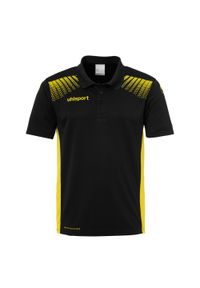 UHLSPORT - Dziecięca koszulka polo Uhlsport Goal. Typ kołnierza: polo. Kolor: wielokolorowy, czarny, żółty. Materiał: materiał