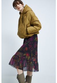 medicine - Medicine kurtka puchowa damska kolor zielony zimowa. Kolor: zielony. Materiał: puch. Sezon: zima #1