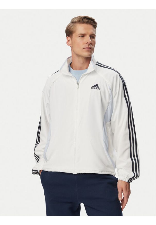 Adidas - adidas Bluza adicolor Teamgeist KD5857 Błękitny Loose Fit. Kolor: niebieski. Materiał: syntetyk