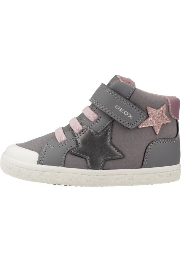 Geox - Buty GEOX B GISLI GIRL Szary. Kolor: szary. Materiał: tkanina, syntetyk. Sport: turystyka piesza