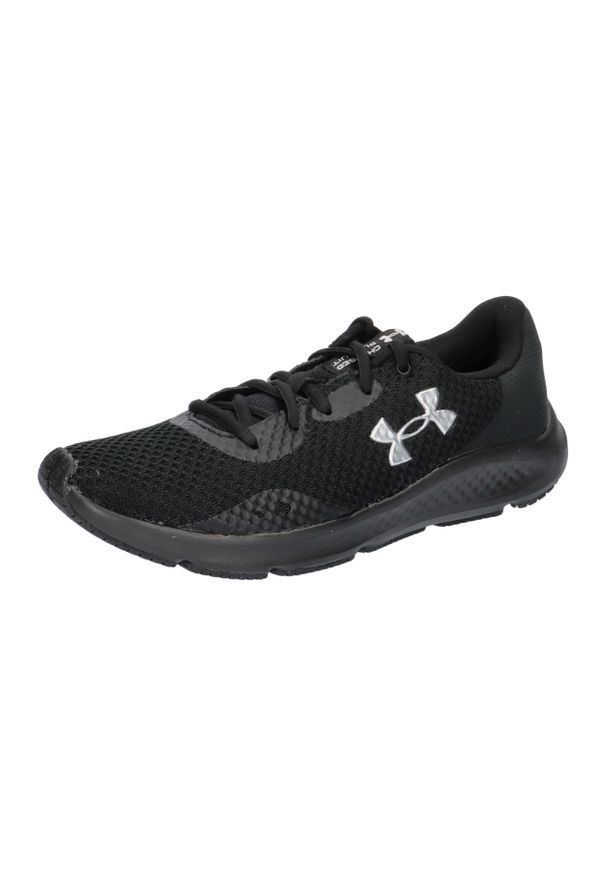 Buty treningowe damskie Under Armour W Charged Pursuit 3. Zapięcie: sznurówki. Kolor: czarny. Materiał: guma, syntetyk, materiał. Szerokość cholewki: normalna. Sport: bieganie