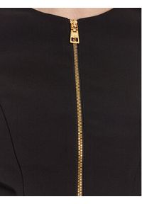 Elisabetta Franchi Marynarka GI-135-51E2 Czarny Regular Fit. Kolor: czarny. Materiał: syntetyk