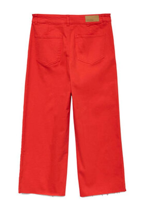 Vero Moda Kuloty Wild Kayla 10307837 Czerwony Wide Leg. Kolor: czerwony. Materiał: bawełna