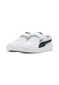 Puma - Dziecięce sneakersy Court Classic Clean PUMA White Black. Kolor: czarny, biały, wielokolorowy. Sport: turystyka piesza