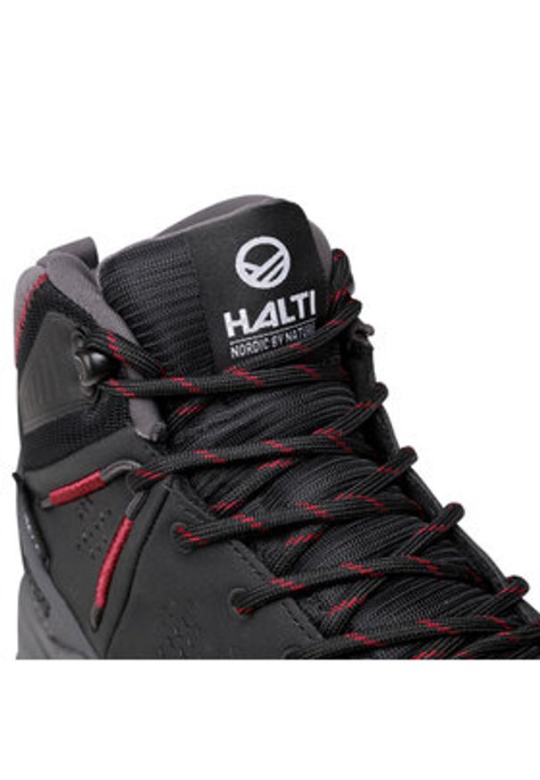Halti Trekkingi Hakon Mid Dx W Trekking Shoe 054-2727 Czarny. Kolor: czarny. Materiał: skóra