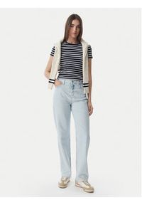 Tommy Jeans T-Shirt DW0DW17383 Granatowy Regular Fit. Kolor: niebieski. Materiał: bawełna #2