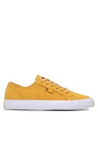 DC Sneakersy Manual S Shoe ADYS300637 Żółty. Kolor: żółty. Materiał: zamsz, skóra #5