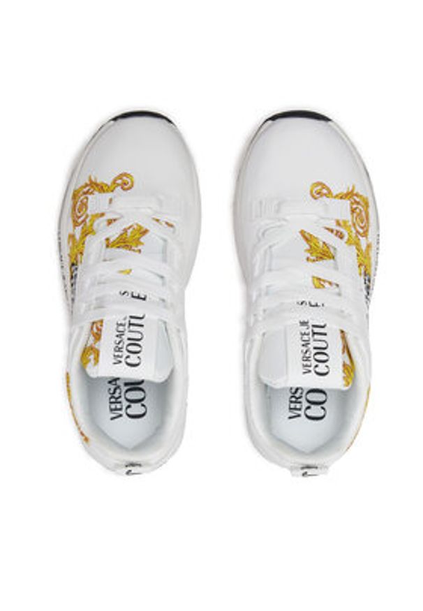 Versace Jeans Couture Sneakersy 76VA3SAA Czarny. Kolor: czarny. Materiał: skóra