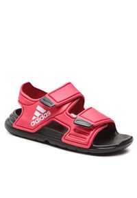 Adidas - Sandały adidas. Kolor: czerwony