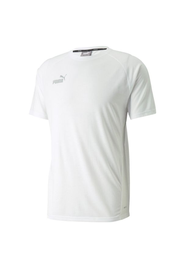 Puma Męski T-shirt Biały 2XL - Komfort i Styl. Kolor: biały. Materiał: poliester, wiskoza