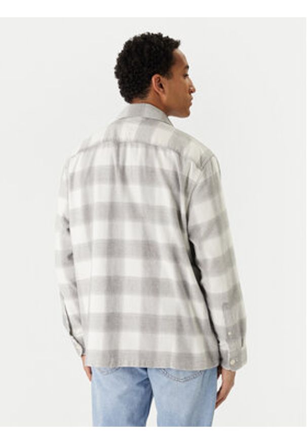 TOMMY HILFIGER - Tommy Hilfiger Koszula Flannel MW0MW40483 Szary Regular Fit. Kolor: szary. Materiał: bawełna