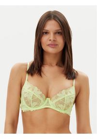 Hunkemöller Biustonosz z fiszbiną Ingrid 300996 Zielony. Kolor: zielony. Materiał: syntetyk