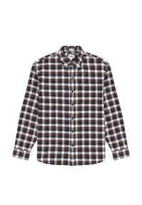 Wrangler - WRANGLER 1 PKT SHIRT MĘSKA KOSZULA MATERIAŁOWA W KRATKĘ KRATA DŁUGI RĘKAW W5D6LAH45. Materiał: materiał. Długość rękawa: długi rękaw. Długość: długie. Wzór: kratka