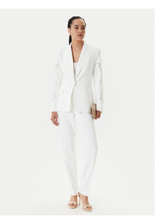 Morgan Marynarka 251-VAPLI Biały Regular Fit. Kolor: biały. Materiał: syntetyk