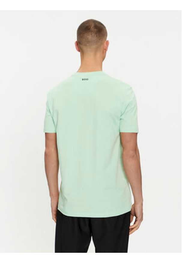 BOSS - Boss T-Shirt 50513010 Zielony Regular Fit. Kolor: zielony. Materiał: bawełna