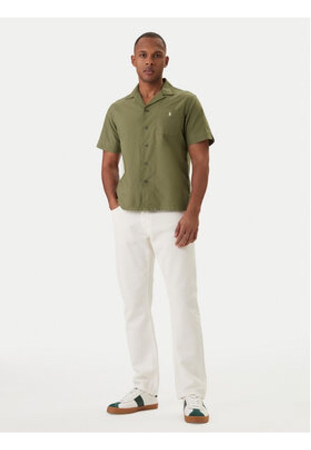 Polo Ralph Lauren Koszula 710980423502 Zielony Regular Fit. Typ kołnierza: polo. Kolor: zielony. Materiał: bawełna