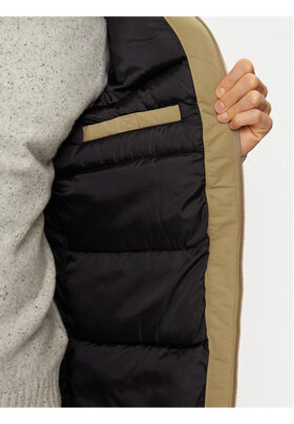 Jack & Jones Parka Construct 12258406 Beżowy Regular Fit. Kolor: beżowy. Materiał: syntetyk
