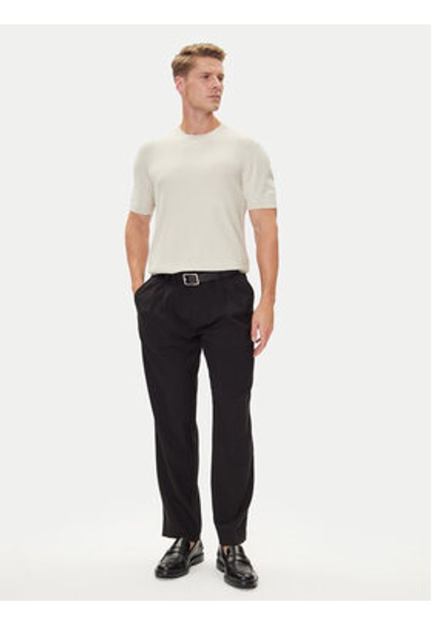 BOSS T-Shirt H-Ianni 50543161 Écru Regular Fit. Materiał: bawełna