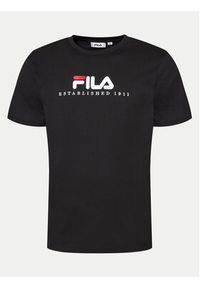 Fila T-Shirt FAU0147 Czarny Regular Fit. Kolor: czarny. Materiał: bawełna