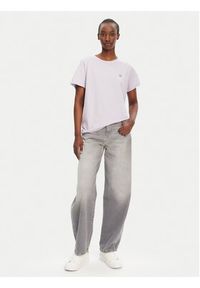 TwinSet - TWINSET T-Shirt 251TT2040 Fioletowy Regular Fit. Kolor: fioletowy. Materiał: bawełna #4